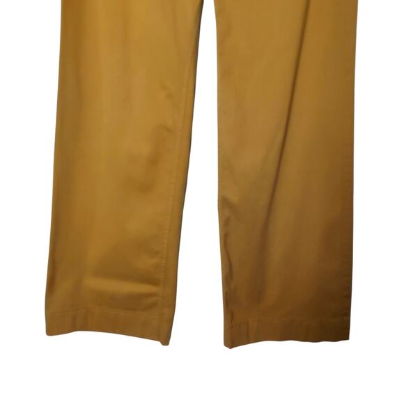 J. Crew Full Length Wide Leg Chino Trousers Camel Brown High Rise 30 Preppy - Picture 4 of 15